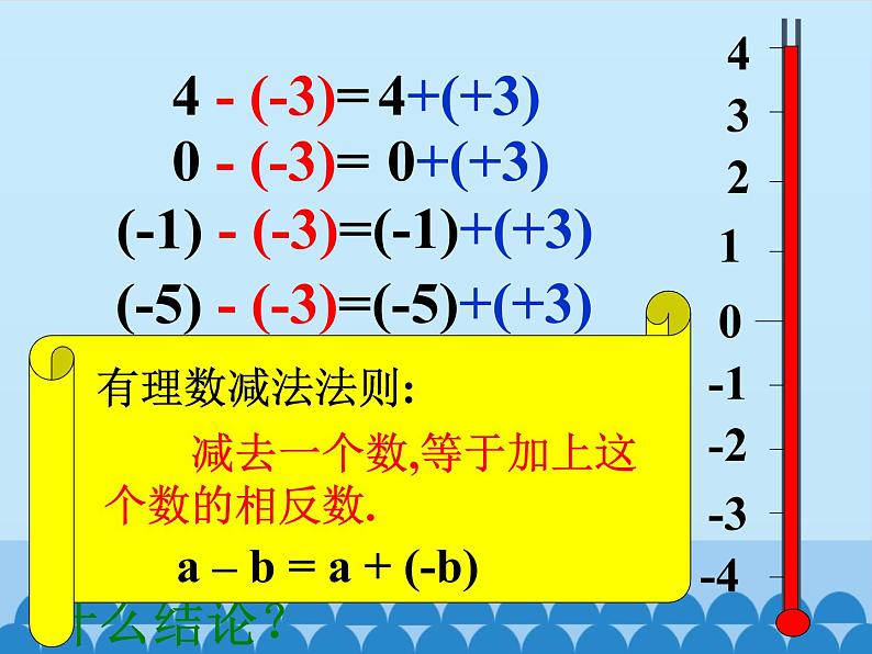 沪科版数学七年级上册 1.4  有理数的加减-有理数的减法_ 课件第7页