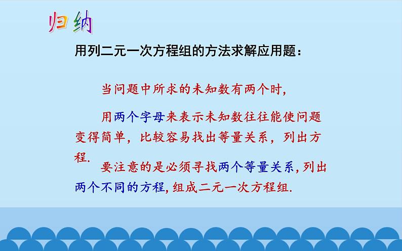 沪科版数学七年级上册 3.4 二元一次方程组的应用 (2) 课件第4页