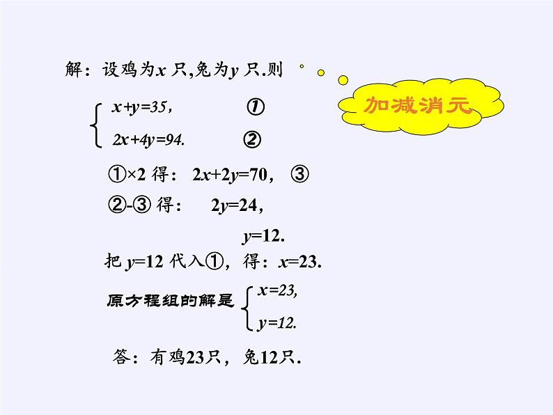 沪科版数学七年级上册 3.4 二元一次方程组的应用(4) 课件06