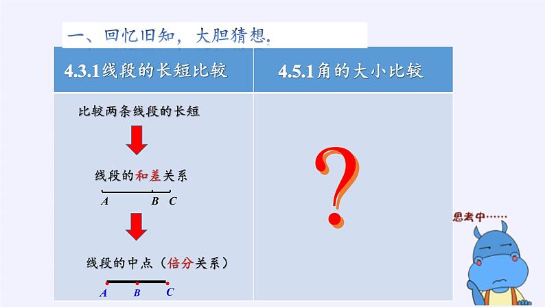 沪科版数学七年级上册 4.5 角的比较与补（余）角(1) 课件02