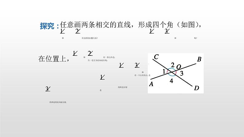 2021-2022学年初中数学人教版七年级下册5.1.1相交线课件第5页