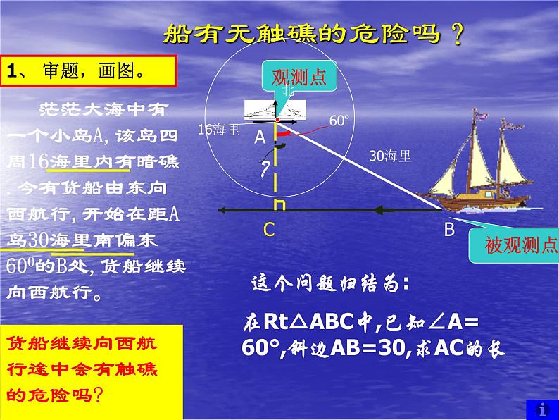 2020—2021学年人教版数学九年级下册28.2.1解直接三角形课件PPT第4页