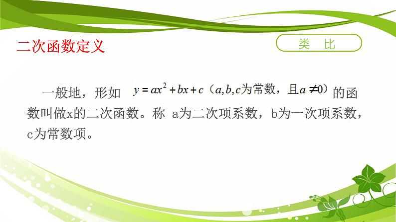 浙教版数学九年级上册 1.1 二次函数（课件）第6页