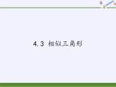 浙教版数学九年级上册 4.3 相似三角形（课件）