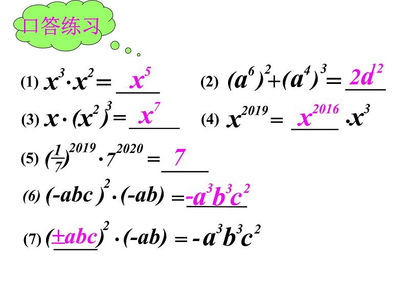 2022中考数学总复习——整式的乘法 专项复习(共46张PPT)课件PPT07