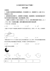 精品解析：2020年山东省菏泽市牡丹区2020届九年级中考一模数学试题(解析版+原卷版)