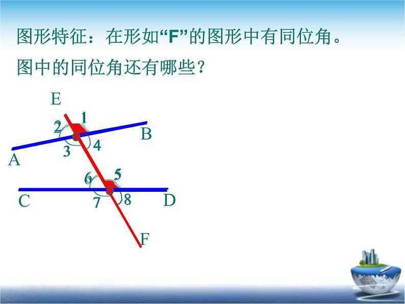 人教版数学七年级下册5.1.3同位角、内错角、同旁内角-课件 (1)第4页