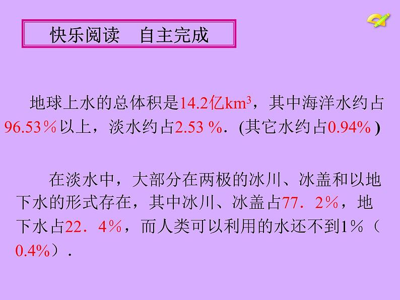 沪科版数学七年级上册 5.5水资源浪费现象的调查——从数据谈节水 课件第7页