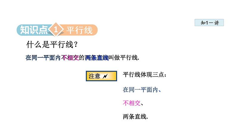 人教版七年级数学下册 5.2.1  平行线 课件第4页