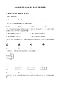 2020年武汉市中考数学试卷--附答案解析