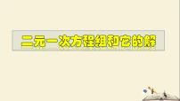 华师大版七年级下册7.1 二元一次方程组和它的解教学ppt课件