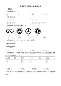 精品解析：2020年山东省泰安市岱岳区九年级一模数学试题（解析版+原卷版）