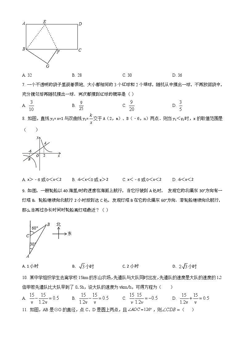 精品解析：2020年山东省泰安市岱岳区九年级一模数学试题（解析版+原卷版）02