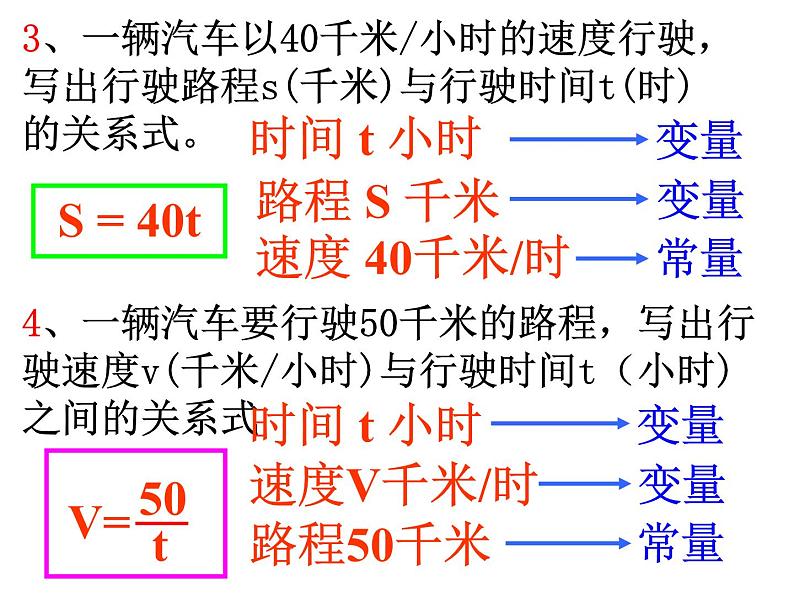 人教版数学八年级下册 19.1 变量　　PPT 课件07