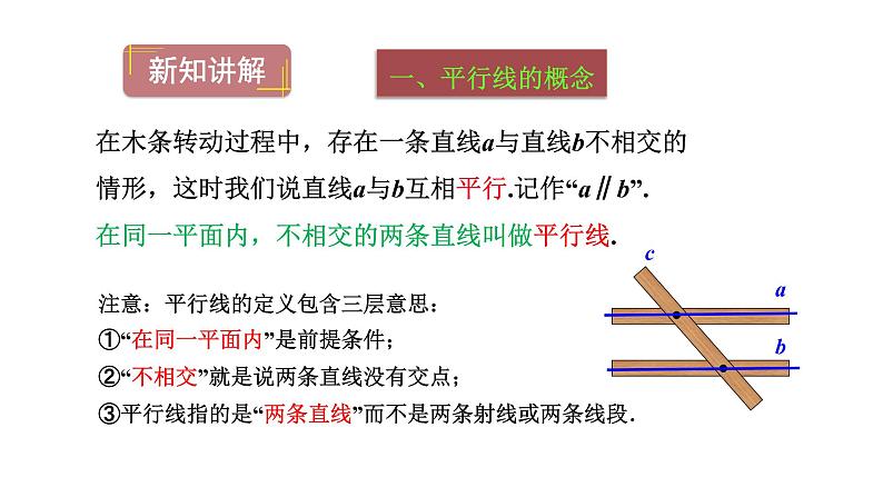 人教版数学七年级下册5.2.1平行线课件第6页