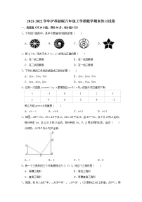 2021-2022学年沪科版数学八年级上册期末练习试卷（word版 含答案）　