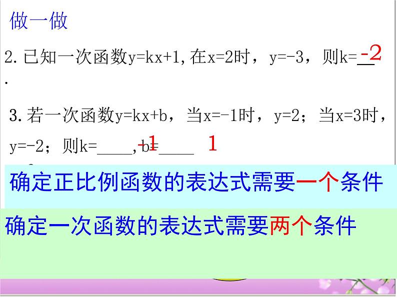 人教版八年级下册19.2.2 待定系数法求一次函数的解析式 课件（共36张PPT）08