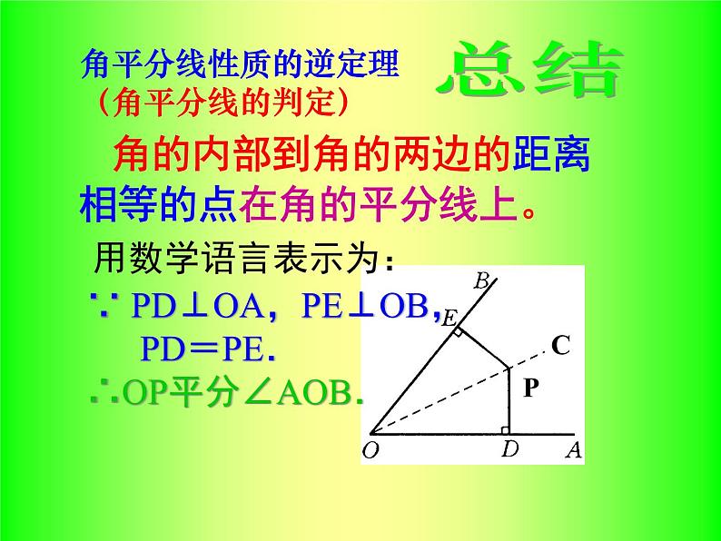 人教版数学八年级上册 12.3.2 角平分线的性质（2）》21ppt教学 课件第5页