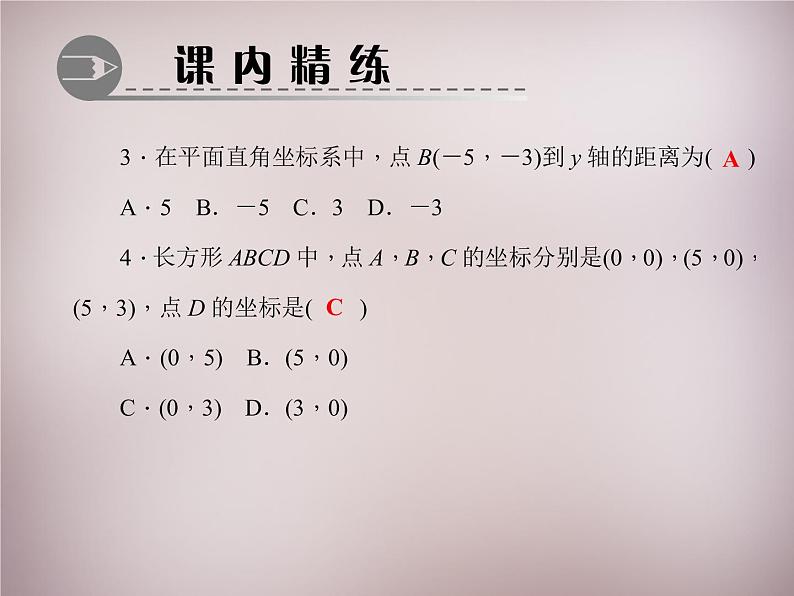 北师大初中数学八上《3.2平面直角坐标系》PPT课件 (5)第5页