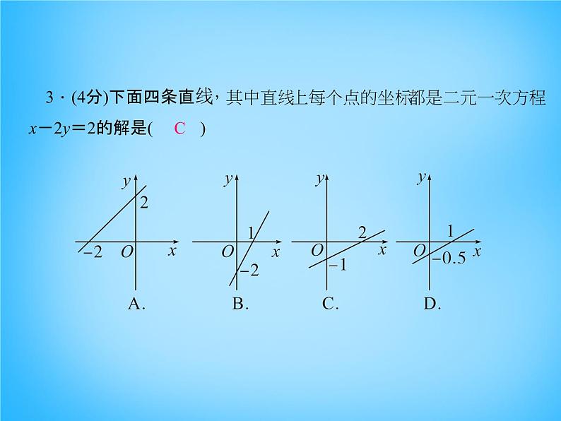 北师大初中数学八上《5.6二元一次方程与一次函数》PPT课件 (5)04