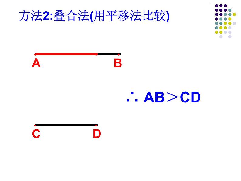 沪科版数学七年级上册 4.3线段的长短比较(1) 课件08