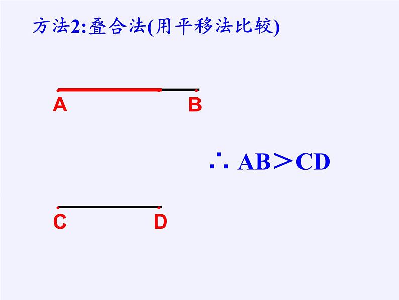 沪科版数学七年级上册 4.3 线段的长短比较(8) 课件第5页