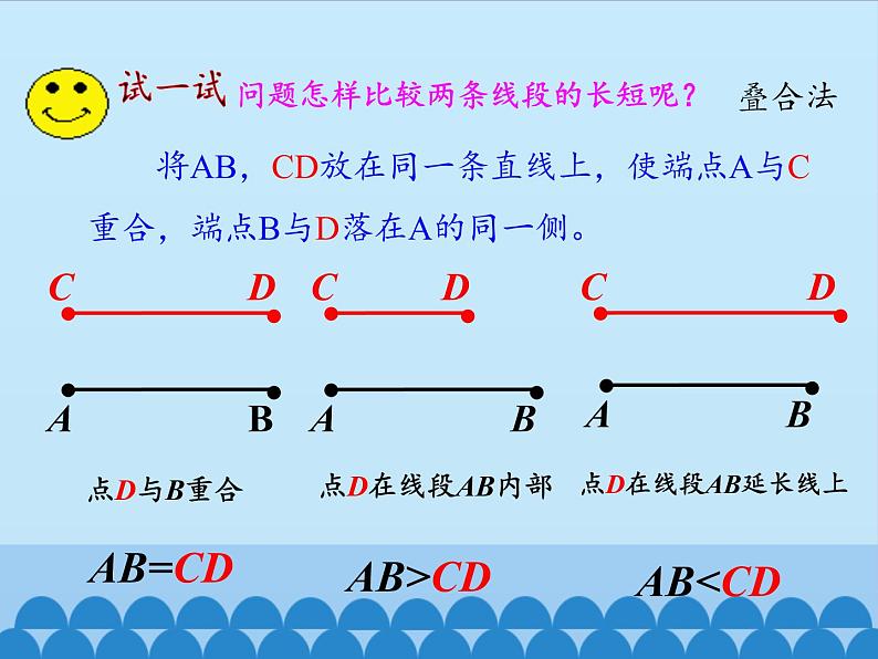 沪科版数学七年级上册 4.3 线段的长短比较_ 课件第3页