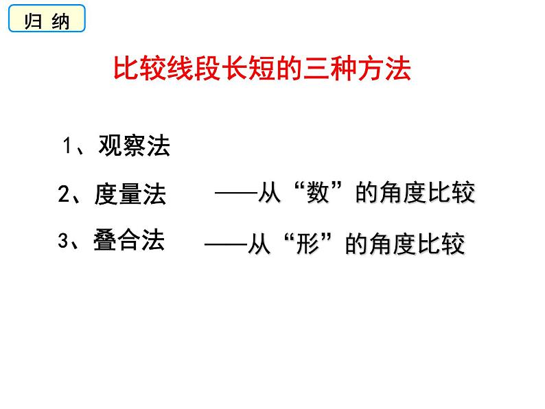 沪科版数学七年级上册 4.3线段的长短比较 课件06