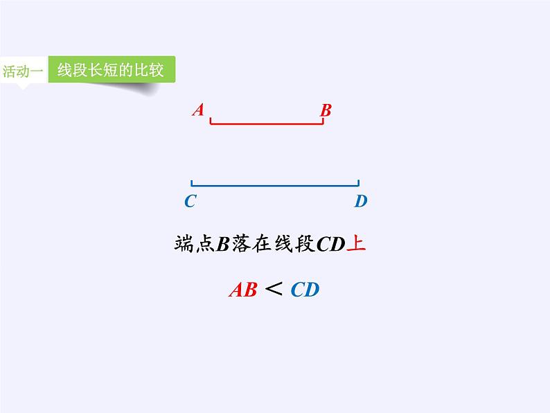 沪科版数学七年级上册 4.3 线段的长短比较(6) 课件第6页