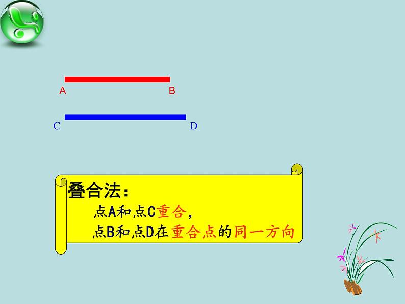 沪科版数学七年级上册 4.3 线段的长短比较(7) 课件第3页