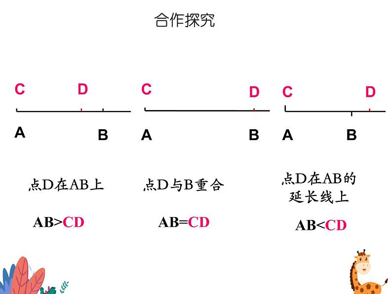 沪科版数学七年级上册 4.3线段长短的比较 课件第8页