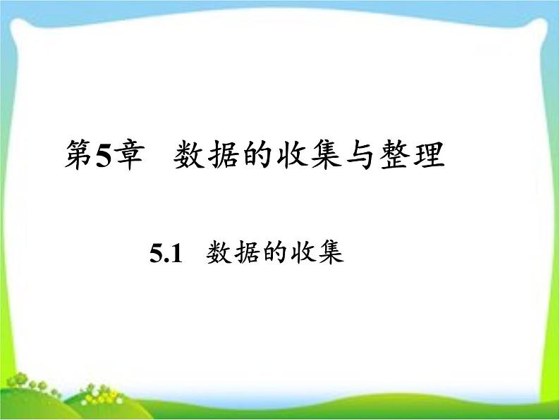 沪科版数学七年级上册 5.1 数据的收集 课件05