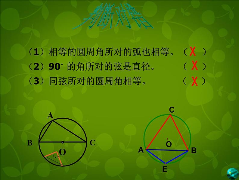 北师大初中数学九下《3.4圆周角和圆心角的关系》PPT课件 (4)08