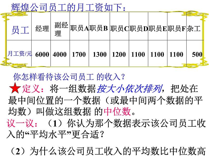 人教版数学八年级下册 20.1　数据的代表 课件第7页