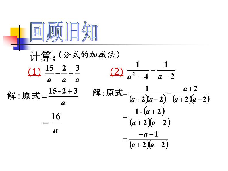 人教版八年级上册数学15.2.2分式的混合运算课件(共19张PPT)第2页