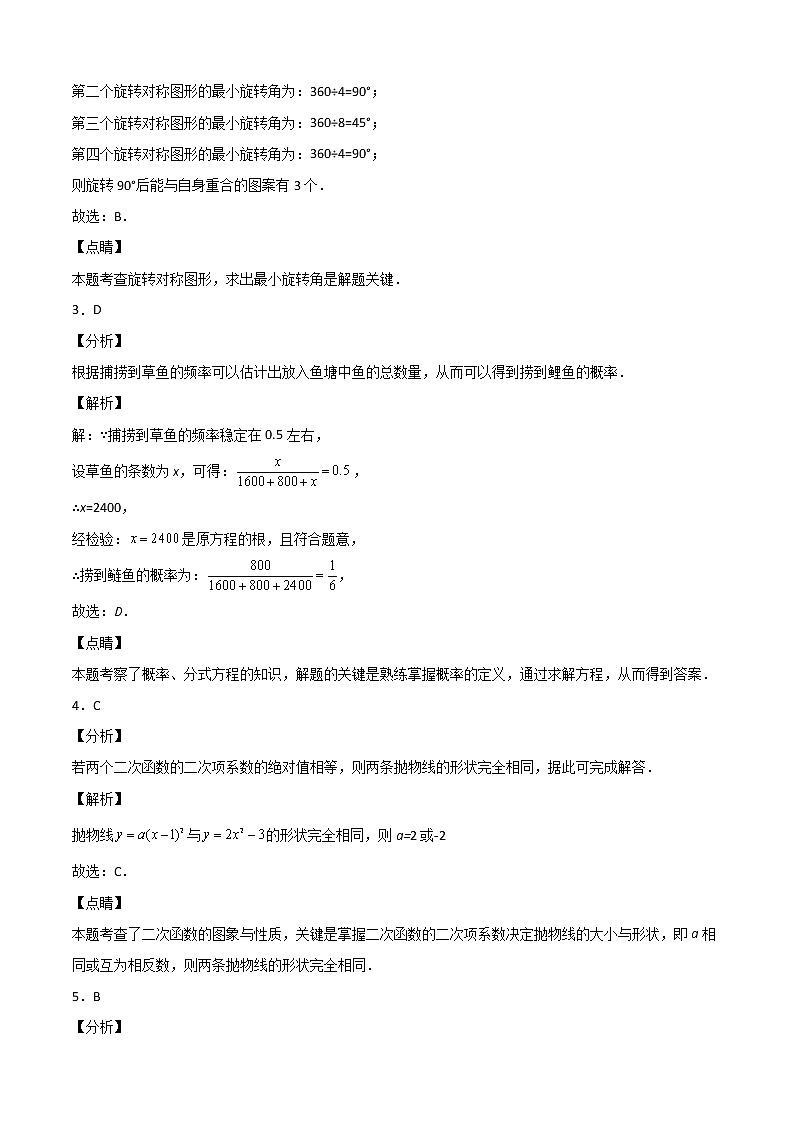 2021-2022学年九年级数学上学期期末测试卷（人教版，广州专用）02（含考试版+全解全析+答题卡）02