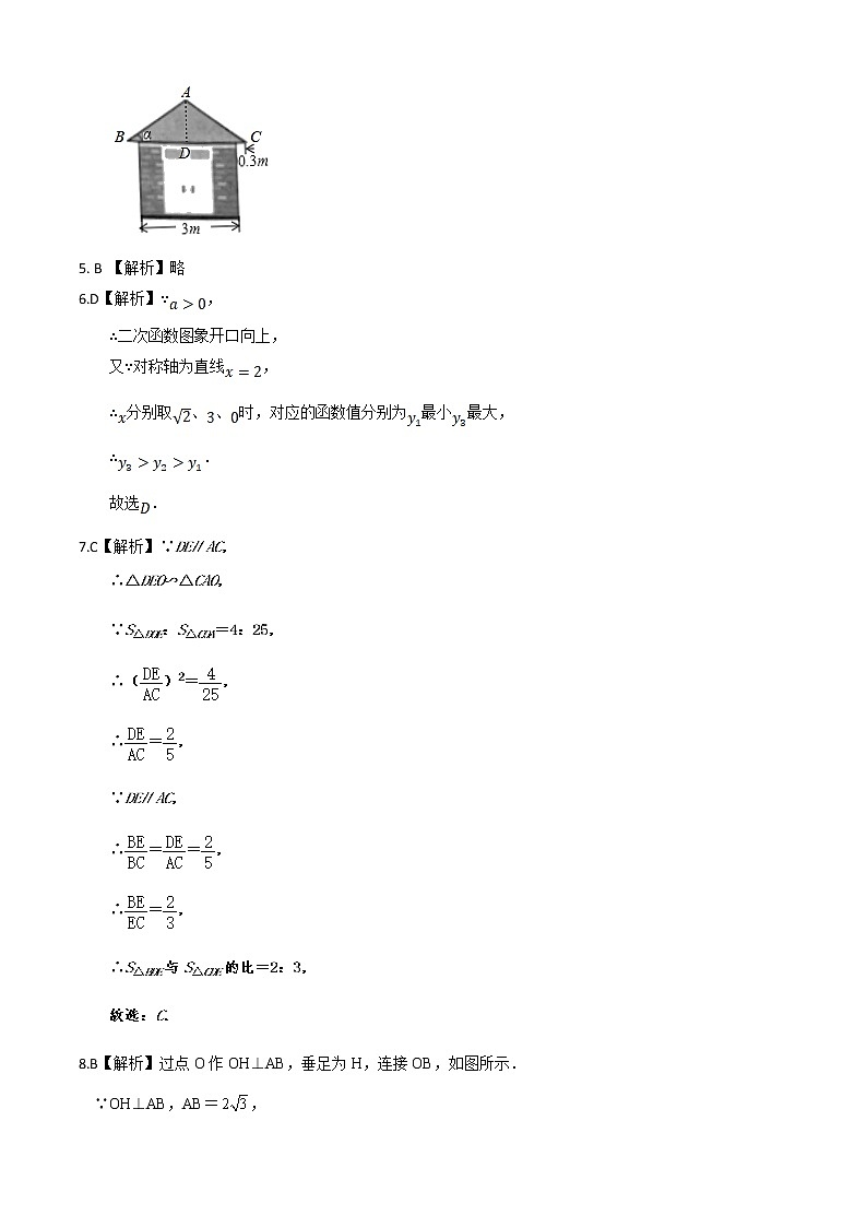 2021-2022学年九年级数学上学期期末测试卷(人教版,河南专用)01(考试版+全解全析+答题卡)02