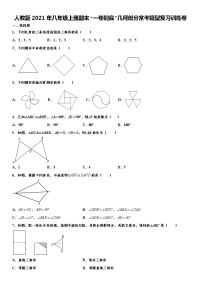 人教版2021年八年级上册期末“一卷到底”几何部分常考题型复习训练卷  word版，含解析