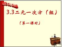 2021学年3.3二元一次方程组及其解法课文配套ppt课件