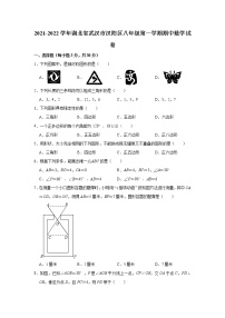 湖北省武汉市汉阳区2021-2022学年八年级上学期期中考试数学【试卷+答案】