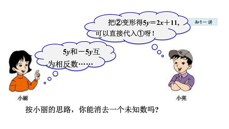 人教版七年级数学下册 8.2.2  加减消元法 课件第5页