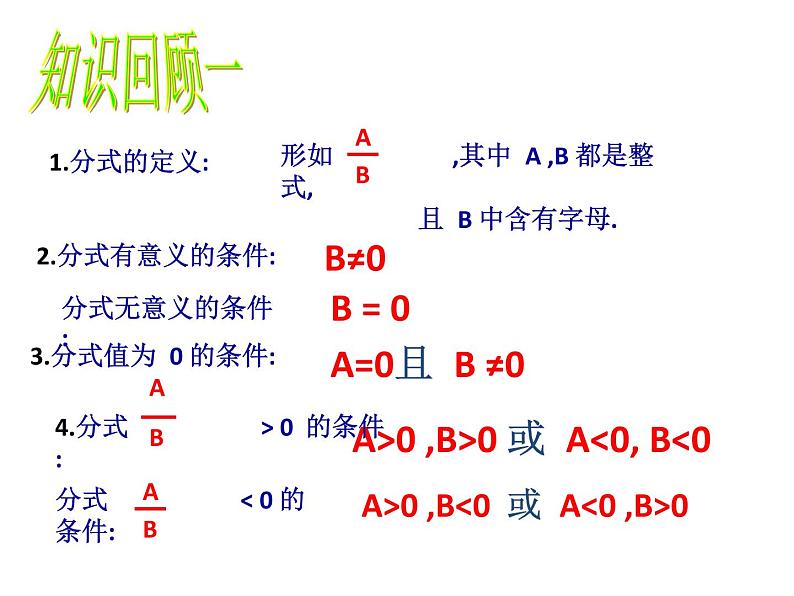 人教版八年级上册数学　第十五章　分式-复习课件（１８张ＰＰＴ）第5页