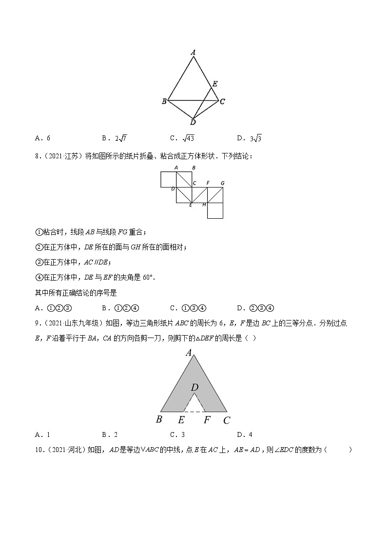 专题23 等边三角形（专项训练）（原卷版）第3页