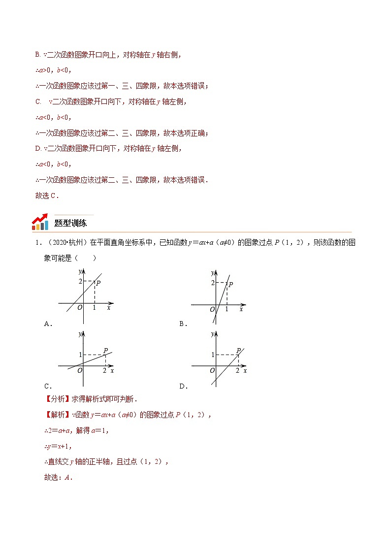 专题12  函数图象的分析与辨析【考点精讲】-【中考高分导航】备战2022年中考数学考点总复习（全国通用）03