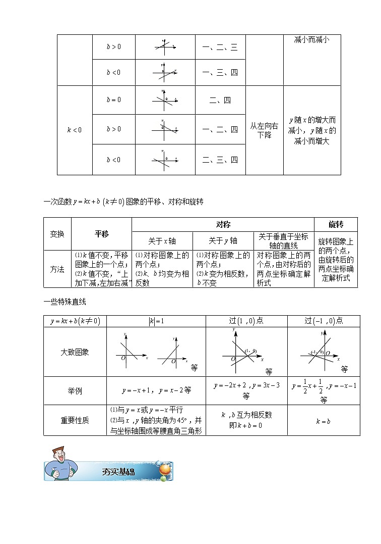 初三数学寒假讲义 第5讲.中考第一轮复习一次函数与反比例  教师版教案03