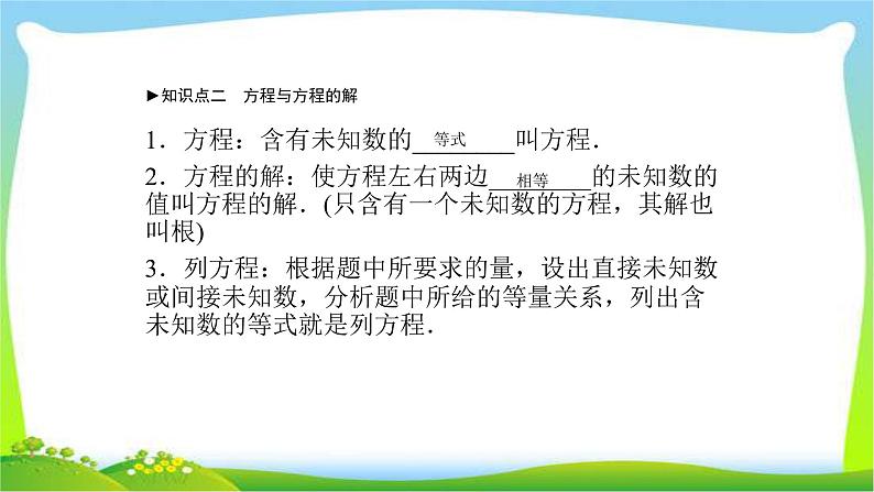 中考数学新突破复习第二章方程(组)与不等式(组)2.1一次方程与方程组优质课件PPT第4页