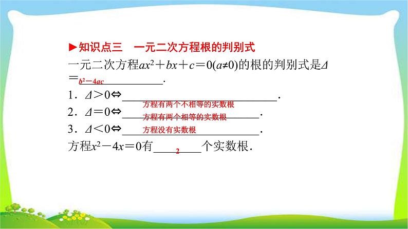 中考数学新突破复习第二章方程(组)与不等式(组)2.2一元二次方程优质课件PPT06