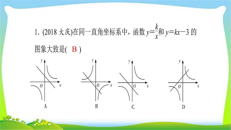 中考数学突破复习第三章函数反比例函数完美课件PPT第3页