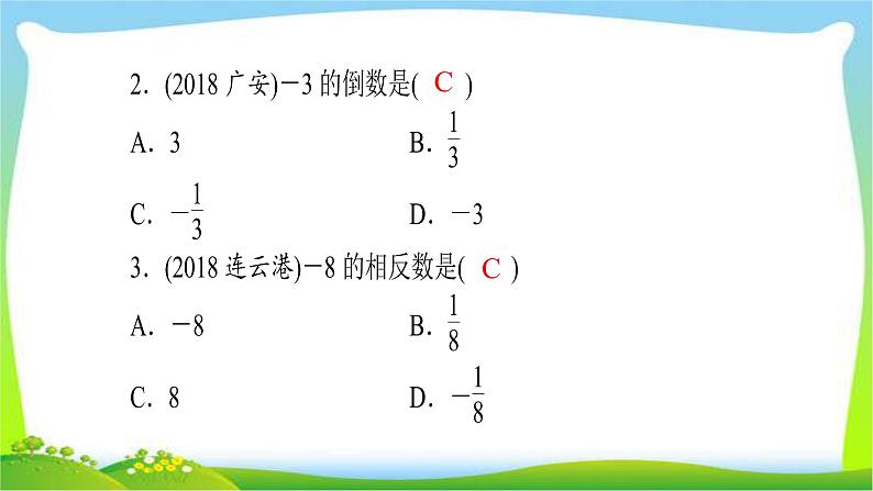 中考数学突破复习第一章数与式完美课件PPT第4页