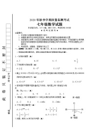 湖北省咸丰县2020-2021学年七年级上学期期末质量监测数学试题（word版 含答案）